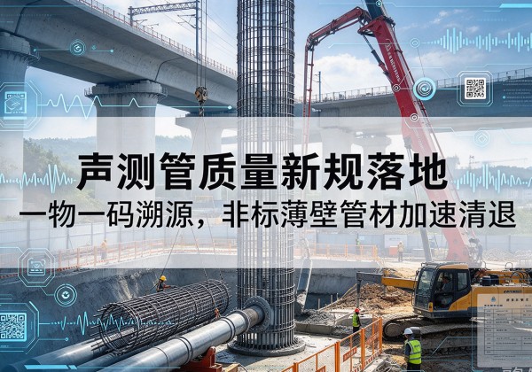 仁布声测管质量新规落地，一物一码溯源，非标薄壁管材加速清退